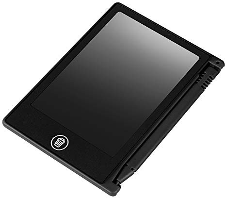 Akozon Small Pocket Size Tablets for Kids, Lcd 4.5inch Handwriting Writing Wendry Lcd Writing Children Kids Memo List Reminder Note Blets Tablet Drawing Board (Black)