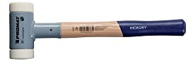 Promat Schonhammer Länge 385 mm Kopf-Ø 50 mm Hickory rückschlagfrei hart Nylon weiß