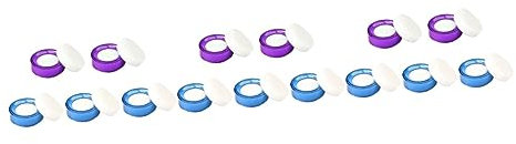 Ciieeo Büro Zubehör 15 Stück Geldzähl-Wasserbox Handwerkzeuge Spezialwerkzeuge Bürozubehör Fingerspitzenbefeuchter Fingerfeuchtigkeitscreme Für Papierschwamm Kunststoff Zählfingerschwämme