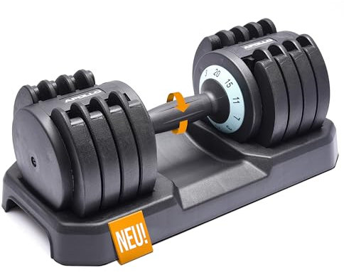 Apollo verstellbare Hanteln, Kurzhantel Set für den Sport Zuhause, variable Gewichte für Frauen & Männer, Dumbbell Training, Sporthantel, Hantel mit Schnellverschluss, Weights Set, Systemhanteln