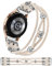 Wearlizer Perlen Armband Kompatibel mit Samsung Galaxy Watch 6/7/4/5/Active 2 40mm 44m,Galaxy Watch 3 41mm Damen, 20mm geflochtenes Nylon elastisch Boho Solo Loop-Armband, Polarstern，XS