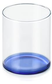 Ichendorf Milano Tumbler Blu, Collezione Fondale, 35 cl, Vetro Borosilicato, Fatto a Mano