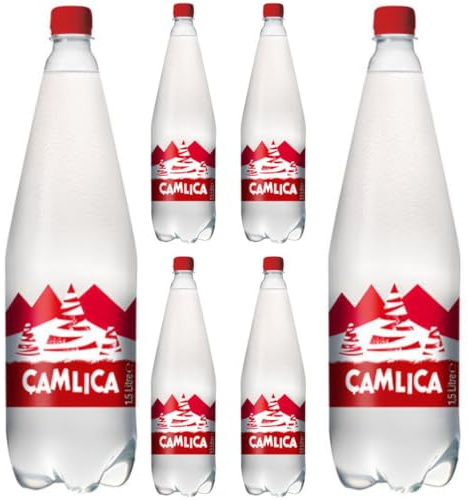 Camlica Gazoz Limonade Boissons gazeuses et non alcoolisées (avec consigne) 1500 ml x 6 bouteilles avec Pufai Grocery