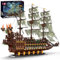 Mould King 13197 Fliegenden Holländers Piratenschiff Bausteine, 4364 Stück groß Segelschiff Spielzeug Modell für Erwachsene und Jugendliche (Aktualisierte Version)