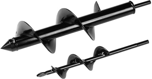 Auger Drill Bit for Bulb Planting (Twin Pack) perfect for planting potatoes, flower or plant bulbs and root in seconds, simple, eaasy and fast whilst retaining percision by Jamieson Brothers