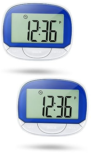 BESPORTBLE 2ensembles Pédomètre Professionnel Écran Large avec Clip Compteur De pour Marche Sport des Calories Brûlées Et Activité pour Âges