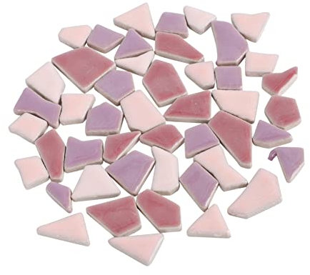 ABOOFAN 500g Bunte Unregelmäßige Diy Keramik Mosaikfliesen Glasiertes Steinmosaik Fliesenbruch Für Kreative Bastelarbeiten Wohnzimmer Wanddekoration