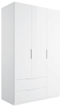 AVANTI TRENDSTORE - Paciano - Armadio con 3 ante a battente e 2 cassetti, in legno laminato, disponibile in diversi colori Dimensioni LAP ca. 119,3x200x58cm