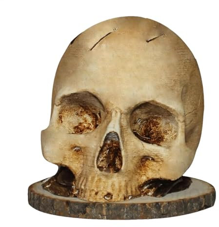 Porte-couteaux en forme de tête de mort | Support de rangement décoratif en forme de tête de mort | Support de rangement de cuisine d'horreur pour décoration de fête d'horreur Cadeau pour