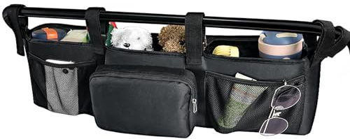 Letesult Stroller Organizer for BOB Duallie & Baby Jogger City Mini GT2 Double Stroller Accessories with Parent Console and Cooler Pocket