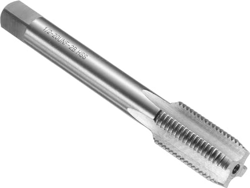 QUARKZMAN Tarauds à Main, 1/2-20 UNF 2B Taraud Finisseur Américain à droit en Acier Rapide HSS6542, Tarauds et filières Durables pour Outil Taraudage Vis Réparation Bricolage