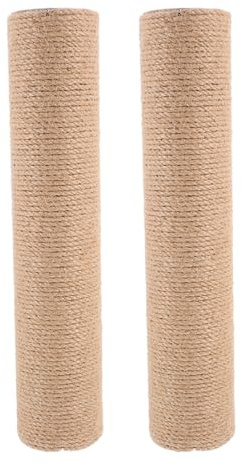 Abaodam 2 Piezas Reemplazo De Poste Rascador para Gatos De Sisal 11.81In Accesorios para Árbol Rascador De Interior para Gatos Grandes Fácil Montaje Y Sustitución