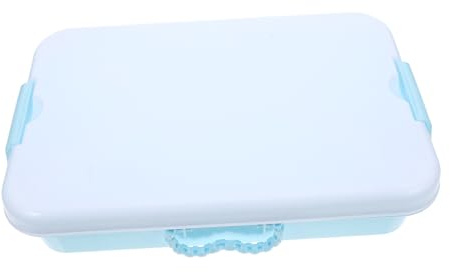 BESPORTBLE Portable Small Plastic Sandtray with Lid Sturdy Chest for Outdoor Sensory Play Sandbox Storage Box for Sand and Creative Activities