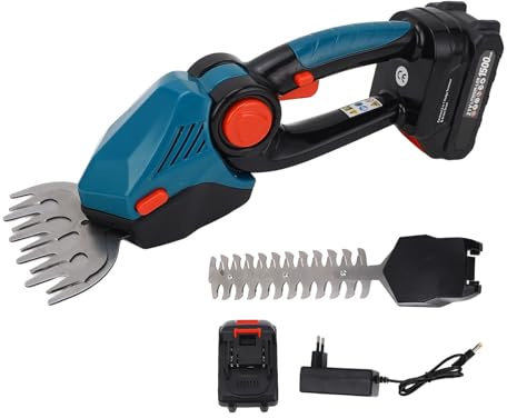 Marhynchus Cortasetos Inalámbrico, 22000 RPM, 21 V, 1500 MAh, Cortacésped de Mano con Batería con Cabezales Adaptadores de 130 Mm y 220 Mm, para Setos, Arbustos, árboles Pequeños, Césped (Enchufe