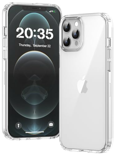 Voyahülle Hülle für iPhone 12 Pro Max Hülle, Anti-Vergilbung Transparent Handyhülle Stoßfest Schutzhülle, Premium Kratzfeste Case für iPhone 12 Pro Max -Durchsichtig