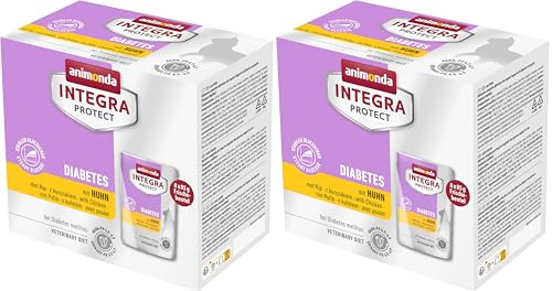 Animonda Integra Protect Nourriture Humide pour Chat diabète au Poulet (8 x 85 g), recommandée par Le vétérinaire en Cas de calculs urinaires, complément Alimentaire développé avec des vétérinaires