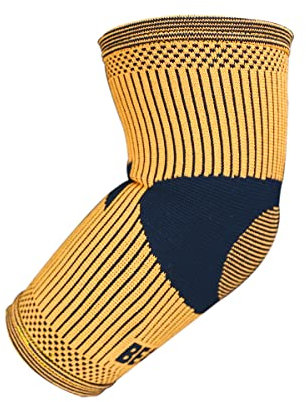 Bearhug Elbow Support for Men and Women - Sleeve for Tennis, Muscle Injury and Pain Relief - Bamboo Elbow Brace for Sports, Golf, Weightlifting, L