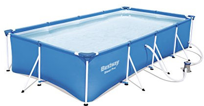 Bestway Steel PRO | Piscina con Struttura in Metallo, Piscina Fuori Terra per Famiglie, Piscina da Giardino all'aperto