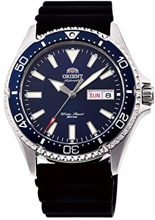 Orient Herren Analog Automatik Uhr mit Gummi Armband RA-AA0006L19B