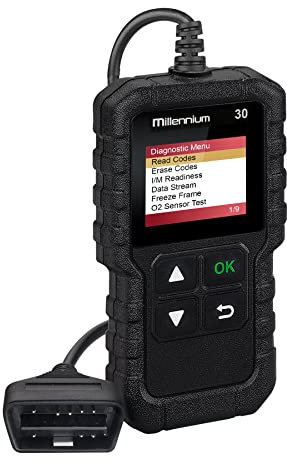 LAUNCH M30 OBD2 Diagnosegerät Auto Kfz-Fehlerauslesegerät mit vollen OBD2-Funktionen mit Deutscher Menüführung, Motor DTC Scanner für alle OBD II/EOBD Protokolle Fehlercodes lesen löschen Free Update