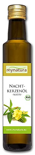 Mynatura Bio Nachtkerzenöl 250ml I Nativ I Kaltgepresst I Vegan I Essentielle Fettsäuren I Glutenfrei I I Speiseöl I Pflegeöl l (1 x 250ml)