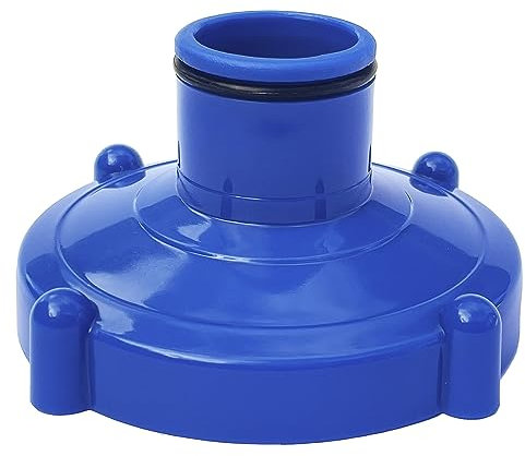 Adaptateur pour aspirateur traîneau Algenschnapper Raccord à vis 80 mm vers Tuyau 32 mm Bleu