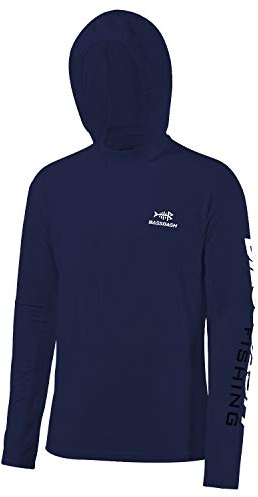 Bassdash Herren Kapuzenpullover Shirt Sonnenschutz UPF50+ UV Pullover Langarm Hoodie für Angeln Rash Guard