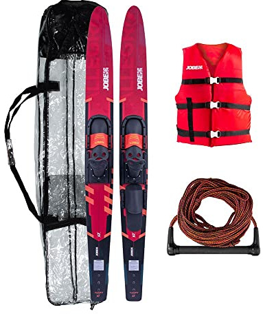 Jobe Adulto Unisex, Sci Nautici Package, Completo principiante Allegre Red 2022-Rosso