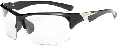 SagaSave Cycling Glasses, UV400 Sports Sunglasses, Clear