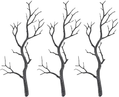 STOBOK Tiges Artificielles Jamais Fanées en ABS Lot de 3 et sans Taille pour Branches Décoratives Réalistes Décoration Intérieure et Table à Manger