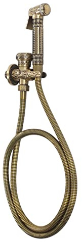 Handbrause Bidet Sprayer Antik WC Sprayer Professionelle Handheld Bidet Sprayer mit Flexibler Schlauch für Badezimmer Outdoor Garten
