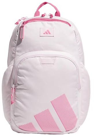 adidas Midway - Zaino piccolo per donne e uomini, borsa resistente per computer portatile, Rosa chiaro/Rosa Fusion, Taglia unica