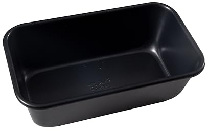 MASTRAD - Moule à cake - Revêtement 2 couches - sans PFAS et PTFE - 24 x 14 x 7 cm, Noir