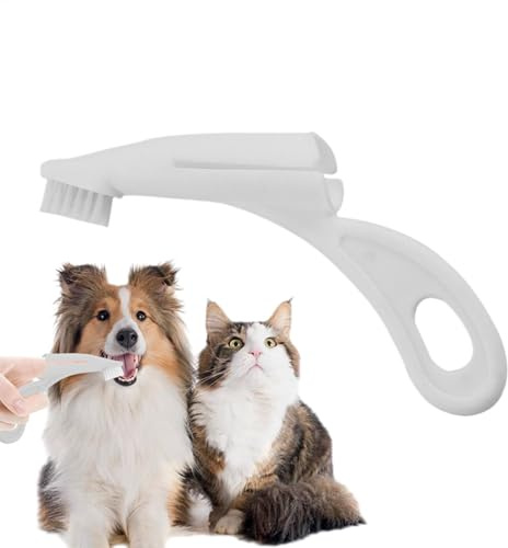 Pet Finger Toothbrush, lätt hund och katt tandborste, mjuk rengöring, mjuk nylonbristles, Removes, Fernissa, Pet Health, 0,35 tum (0,35 tum) 8,3 g
