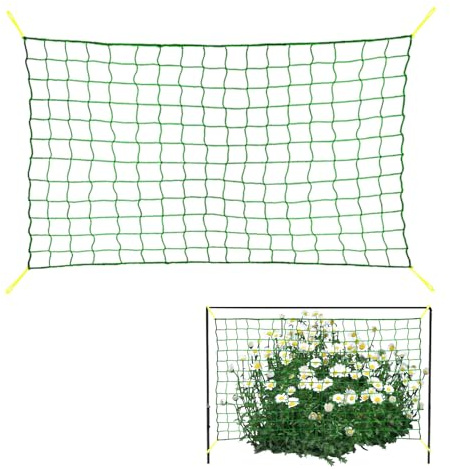 Kletternetz Für Pflanzen | Spaliernetz Für Kletterpflanzen | Flexible Pflanzenstütze | Vogelschutznetz | Ranknetz Großer Maschenweite Gurken Net Für Bohnen, Tomaten, Erbsen, Kürbisblumen