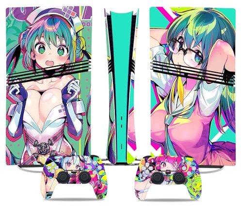 para PS5 Pro Skin Disc Edition & para PS5 Pro Skin Digital Edition Consola Mando Cubierta Vinilo Fundas Compatible Resistente Arañazos 84234 Envolturas Piel Regalo(Digital Edition)