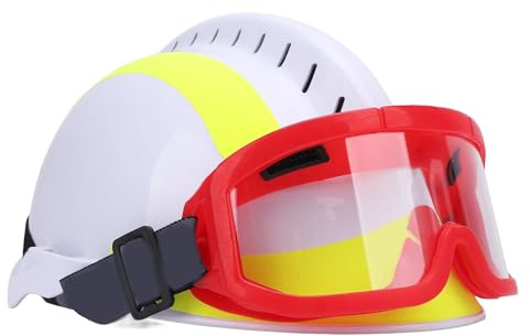 SEAFRONT Casco de Rescate Protección contra la Cabeza Casco de Seguridad Industrial con la Correa de la Barbilla Ajustable de Impacto de Visor (White)