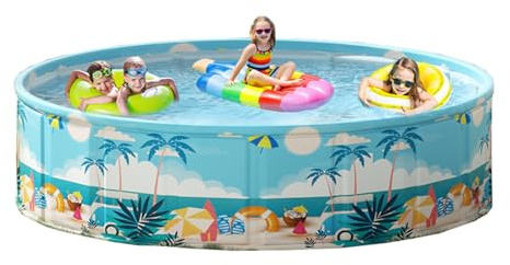 Piscine pliable for chiens, piscine en plastique rigide et durable for grands chiens, piscine pliable for animaux de compagnie for jardin et intérieur, piscine idéale for enfants et chiens(A,200*45)