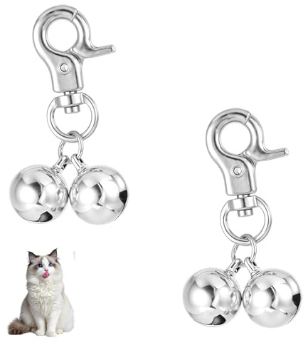 2 Campanelle per Animali Domestici Campanello Extra Forte per Cani e Gatti