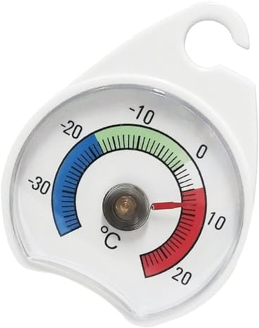 VALICLUD Termometro per Frigorifero con Puntatore e Leggero in Plastica Durevole per Cucina Freezer Supermercati e Conservazione Freddo Monitoraggio Temperatura Alimenti Preciso e