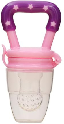 mophrati Praktisch für Reisen, Baby Nippel, frische Lebensmittel, Gemüse Ergänzung, sicher und ungiftig, modischer Silikon Baby Schnuller, Rosa, S