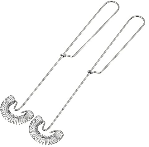 Spiral Whisk Stainless Steel Robust Whisk Sauce Stirrer Milk Mixer Nozzle Foamer Coffee Mixer 2 Pieces