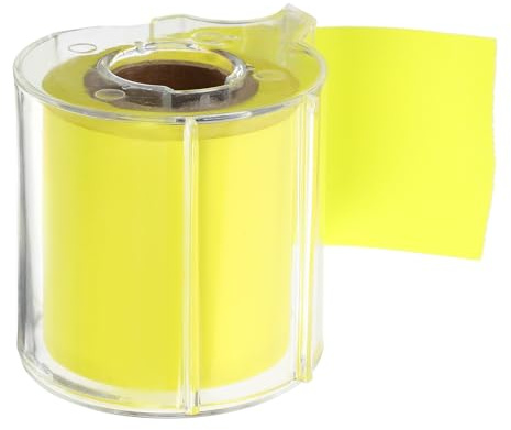 TINEASUR Notes Autocollantes Rouleau Jaune Adhésives pour Bureau et Maison Mémo Pratique et Polyvalent pour Rappels Quotidiens et Organisation