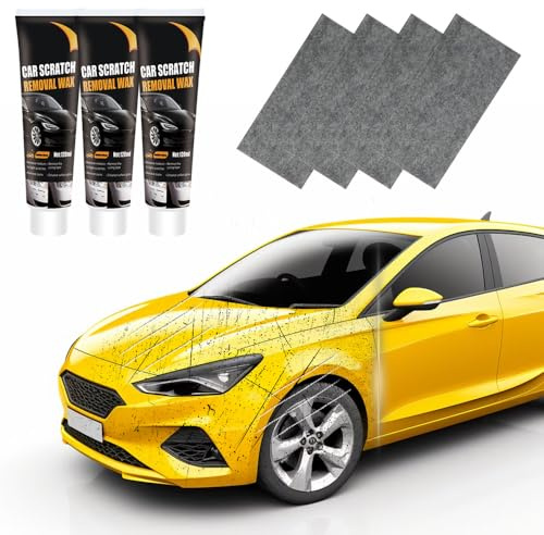Kratzer-Reparatur Wachs für Auto,120ML Autolack Reparatur Polieren Paste,Auto Kratzerentfernungs,Auto-Kratzer-Reparaturpaste,Auto-Kratzer-Entferner für Entfernung Tiefen (3 Set)