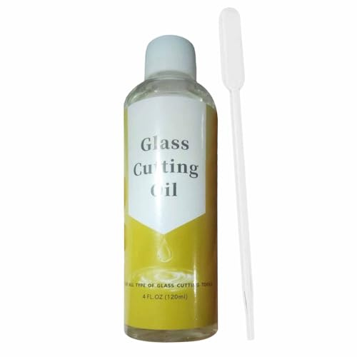 Olio da taglio per, 120 ml, lubrificante professionale per piastrelle a specchio in spesso, multifunzionale, per lavori artistici, modellatura di progetti di design per finestre