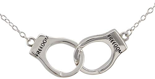 Serebra Jewelry handbojor berlock kedja halsband i 925 sterling silver polis freedom frihet, Sterlingsilver, Ingen