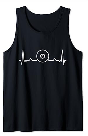 Herzschlag 8 Ball Billard Pool & Snooker Geschenk Tank Top
