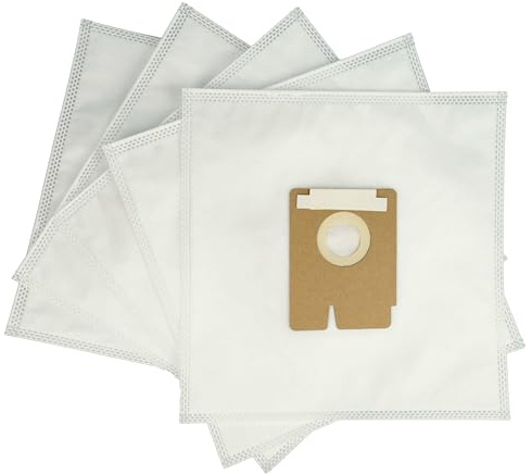 vhbw 5x Sacs compatible avec Hoover TW 1600 Sprint, TW 1750 Sprint | pour TW 1650 Sprint aspirateur - 27,7cm x 27cm blanc