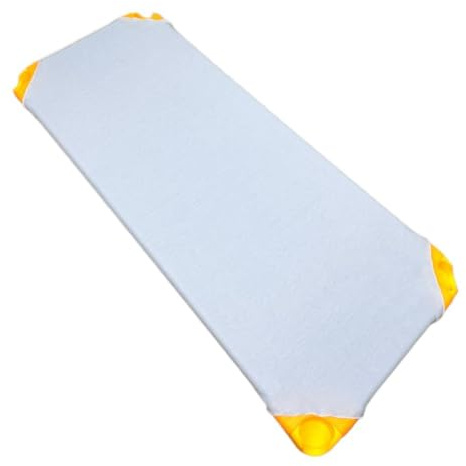 Sabana Bajera para Hamaca de guarderia con 4 Gomas.Sábanas Bajeras para Cuna Apilable de Guardería.145x69cm (1ud Azul)