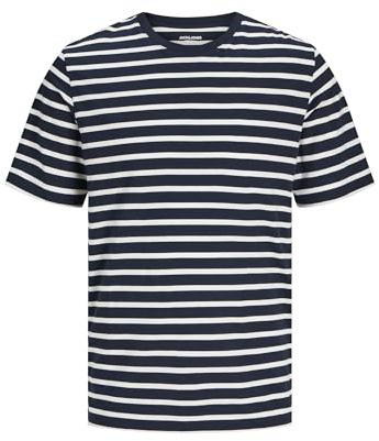 JACK & JONES Mens Jjeorganic Basic Tee O-Neck Noos T-Shirt, Navy Blazer 1, M UK